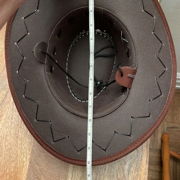 NWOT Brown Western Cowboy Hat - Picture 6 of 7